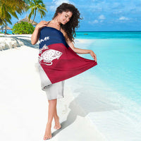 Custom Texas Fishing Sarong Hooked Fish Graphic - Red White and Blue Theme - Wonder Print Shop