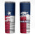 Custom Texas Fishing Skinny Tumbler Hooked Fish Graphic - Red White and Blue Theme - Wonder Print Shop