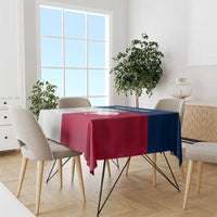 Custom Texas Fishing Tablecloth Hooked Fish Graphic - Red White and Blue Theme - Wonder Print Shop