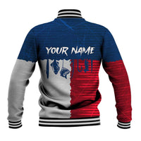 Flag Texas Fishing Baseball Jacket Personalized Hanging Fish and Hooks Graphic - Wonder Print Shop