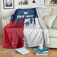 Flag Texas Fishing Blanket Personalized Hanging Fish and Hooks Graphic - Wonder Print Shop