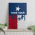 Flag Texas Fishing Canvas Wall Art Personalized Hanging Fish and Hooks Graphic - Wonder Print Shop