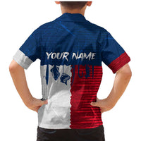 Flag Texas Fishing Family Matching Mermaid Dress and Hawaiian Shirt Personalized Hanging Fish and Hooks Graphic - Wonder Print Shop