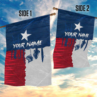 Flag Texas Fishing Garden Flag Personalized Hanging Fish and Hooks Graphic - Wonder Print Shop