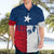Flag Texas Fishing Hawaiian Shirt Personalized Hanging Fish and Hooks Graphic - Wonder Print Shop