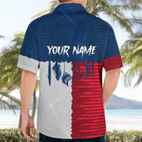 Flag Texas Fishing Hawaiian Shirt Personalized Hanging Fish and Hooks Graphic - Wonder Print Shop