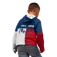 Flag Texas Fishing Kid Hoodie Personalized Hanging Fish and Hooks Graphic - Wonder Print Shop