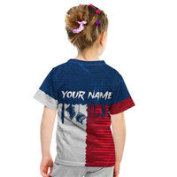 Flag Texas Fishing Kid T Shirt Personalized Hanging Fish and Hooks Graphic - Wonder Print Shop
