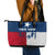 Flag Texas Fishing Leather Tote Bag Personalized Hanging Fish and Hooks Graphic - Wonder Print Shop