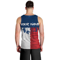 Flag Texas Fishing Men Tank Top Personalized Hanging Fish and Hooks Graphic - Wonder Print Shop