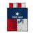 Flag Texas Fishing Quilt Bed Set Personalized Hanging Fish and Hooks Graphic - Wonder Print Shop