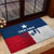 Flag Texas Fishing Rubber Doormat Personalized Hanging Fish and Hooks Graphic - Wonder Print Shop