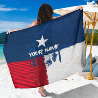 Flag Texas Fishing Sarong Personalized Hanging Fish and Hooks Graphic - Wonder Print Shop