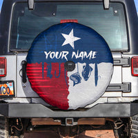 Flag Texas Fishing Spare Tire Cover Personalized Hanging Fish and Hooks Graphic - Wonder Print Shop