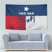 Flag Texas Fishing Tapestry Personalized Hanging Fish and Hooks Graphic - Wonder Print Shop