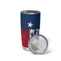 Flag Texas Fishing Tumbler Cup Personalized Hanging Fish and Hooks Graphic - Wonder Print Shop