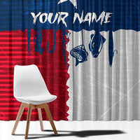 Flag Texas Fishing Window Curtain Personalized Hanging Fish and Hooks Graphic - Wonder Print Shop