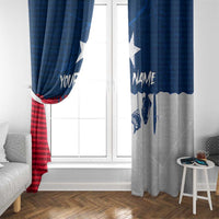 Flag Texas Fishing Window Curtain Personalized Hanging Fish and Hooks Graphic - Wonder Print Shop