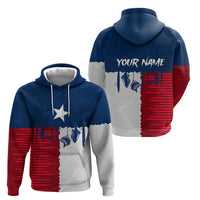 Flag Texas Fishing Zip Hoodie Personalized Hanging Fish and Hooks Graphic - Wonder Print Shop