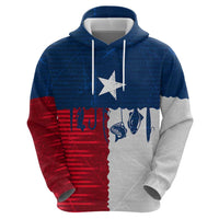 Flag Texas Fishing Zip Hoodie Personalized Hanging Fish and Hooks Graphic - Wonder Print Shop