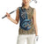 Catfish Fishing Personalized Women Sleeveless Polo Shirt Blue Bass and Camo Reeds Background - Wonder Print Shop