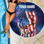 Bass Fishing Beach Blanket American Flag Patriotic and Cosmic Galaxy in Blue Red - Wonder Print Shop