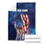 Bass Fishing Blanket American Flag Patriotic and Cosmic Galaxy in Blue Red - Wonder Print Shop