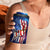 Bass Fishing 4 in 1 Can Cooler Tumbler American Flag Patriotic and Cosmic Galaxy in Blue Red - Wonder Print Shop