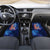 Bass Fishing Car Mats American Flag Patriotic and Cosmic Galaxy in Blue Red - Wonder Print Shop