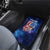 Bass Fishing Car Mats American Flag Patriotic and Cosmic Galaxy in Blue Red - Wonder Print Shop