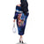 Bass Fishing Family Matching Off The Shoulder Long Sleeve Dress and Hawaiian Shirt American Flag Patriotic and Cosmic Galaxy in Blue Red - Wonder Print Shop