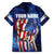 Bass Fishing Family Matching Summer Maxi Dress and Hawaiian Shirt American Flag Patriotic and Cosmic Galaxy in Blue Red - Wonder Print Shop