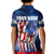 Bass Fishing Kid Polo Shirt American Flag Patriotic and Cosmic Galaxy in Blue Red - Wonder Print Shop