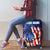 Bass Fishing Luggage Cover American Flag Patriotic and Cosmic Galaxy in Blue Red - Wonder Print Shop