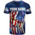 Bass Fishing T Shirt American Flag Patriotic and Cosmic Galaxy in Blue Red - Wonder Print Shop