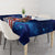 Bass Fishing Tablecloth American Flag Patriotic and Cosmic Galaxy in Blue Red - Wonder Print Shop