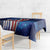 Bass Fishing Tablecloth American Flag Patriotic and Cosmic Galaxy in Blue Red - Wonder Print Shop