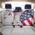 Personalized American Flag Golf Back Car Seat Cover Female Silhouette and Red White Blue Golf Bag Graphic - Wonder Print Shop