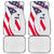 Personalized American Flag Golf Car Mats Female Silhouette and Red White Blue Golf Bag Graphic - Wonder Print Shop