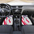 Personalized American Flag Golf Car Mats Female Silhouette and Red White Blue Golf Bag Graphic - Wonder Print Shop