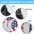 Personalized American Flag Golf Spare Tire Cover Female Silhouette and Red White Blue Golf Bag Graphic - Wonder Print Shop