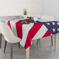 Personalized American Flag Golf Tablecloth Female Silhouette and Red White Blue Golf Bag Graphic - Wonder Print Shop