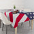 Personalized American Flag Golf Tablecloth Female Silhouette and Red White Blue Golf Bag Graphic - Wonder Print Shop