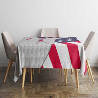 Personalized American Flag Golf Tablecloth Female Silhouette and Red White Blue Golf Bag Graphic - Wonder Print Shop