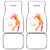 USA Golf Design Car Mats Watercolor Female Silhouette and Orange Gradient Flag and Ball Pattern - Wonder Print Shop