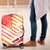 USA Golf Design Luggage Cover Watercolor Female Silhouette and Orange Gradient Flag and Ball Pattern - Wonder Print Shop