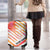 USA Golf Design Luggage Cover Watercolor Female Silhouette and Orange Gradient Flag and Ball Pattern - Wonder Print Shop