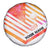 USA Golf Design Spare Tire Cover Watercolor Female Silhouette and Orange Gradient Flag and Ball Pattern - Wonder Print Shop