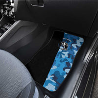 Custom Blue Camo Bass Fishing Car Mats Fishing Rod Graphic Design - Wonder Print Shop
