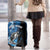 Custom Blue Camo Bass Fishing Luggage Cover Fishing Rod Graphic Design - Wonder Print Shop